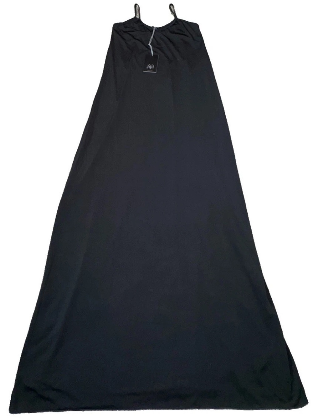 Jijil Couture Black Maxi Dress Size 38 US 2 Spaghetti Strap NWT $430 Designer - Picture 5 of 12